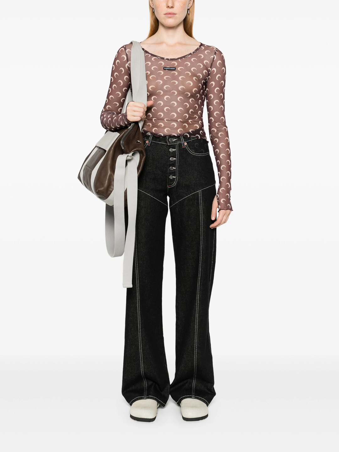 Moon Printed Mesh Second Skin