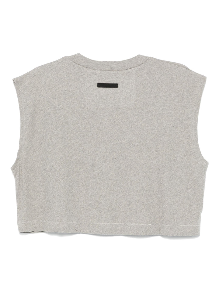 Tri-Blend Cropped Muscle Tee