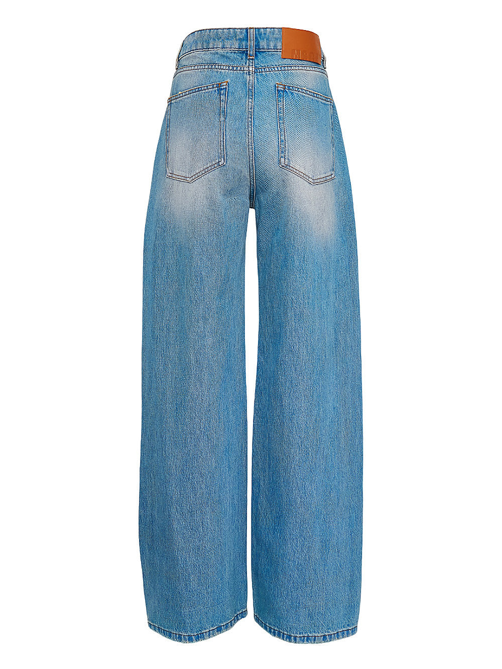 Pre-Washed Wide Leg Denim Pants