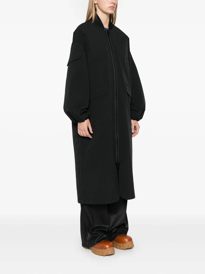 Tech Seersucker Oversized Coat