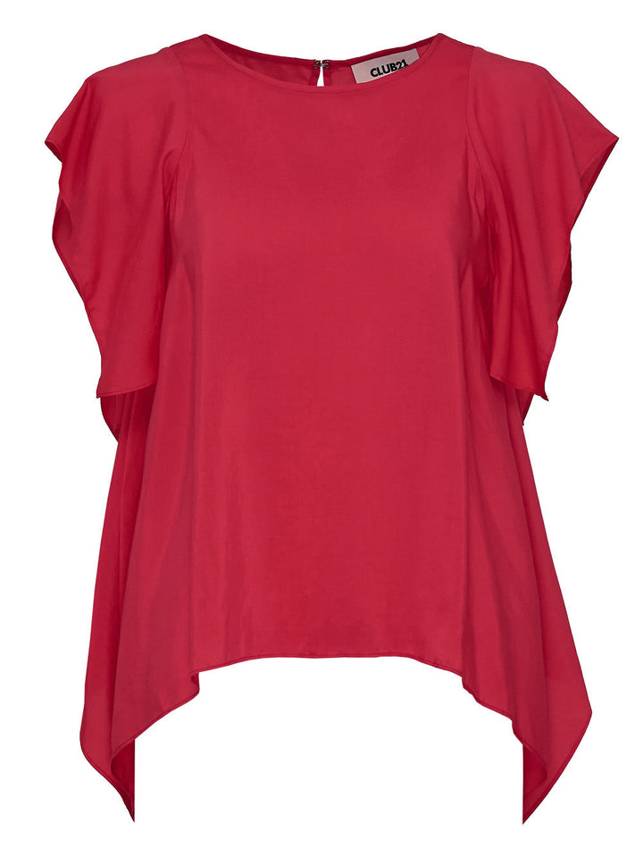 Silky Viscose Tencel Drape Top