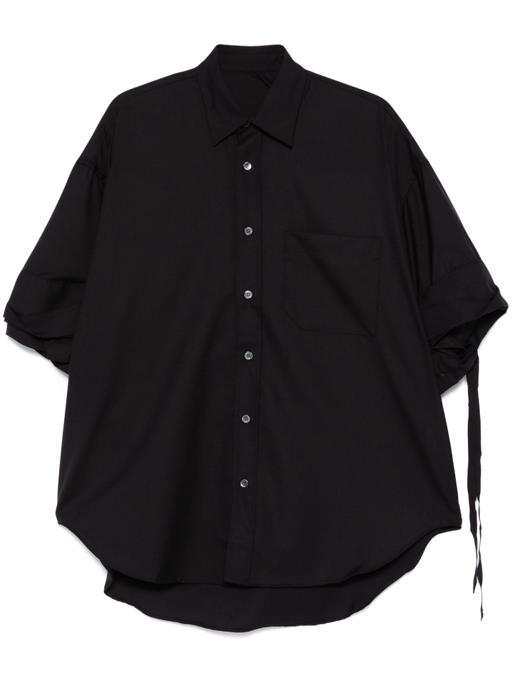 Oversized Fold Sleeve Shirt