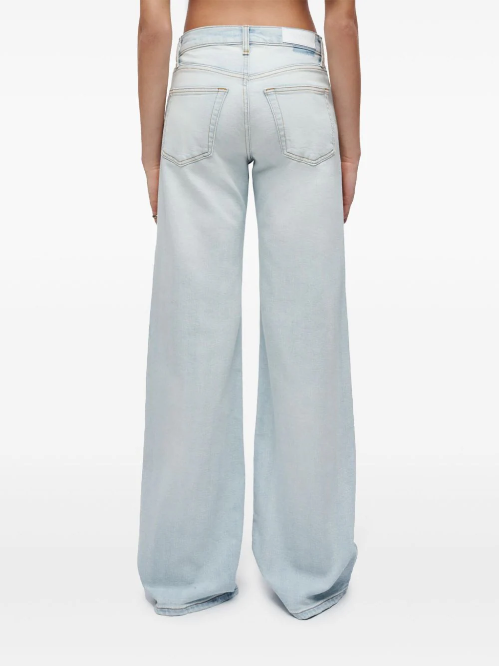 Mid Rise Wide Leg Jeans