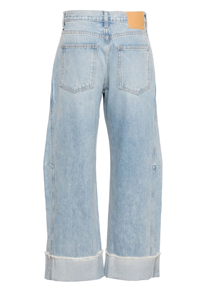 Relaxed Lasso Cuffed Jeans