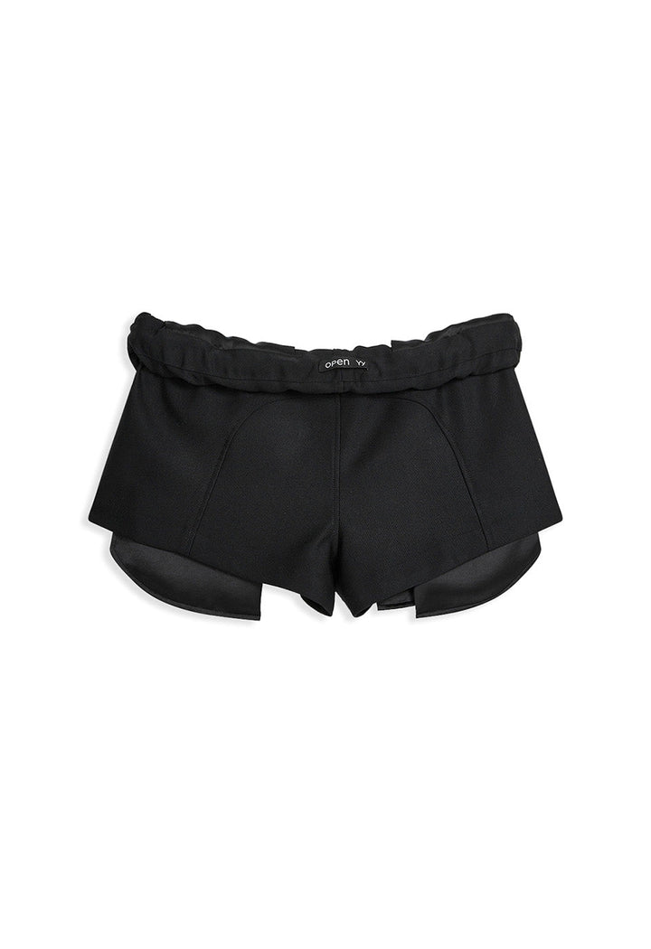 Rolled Waist Mini Shorts