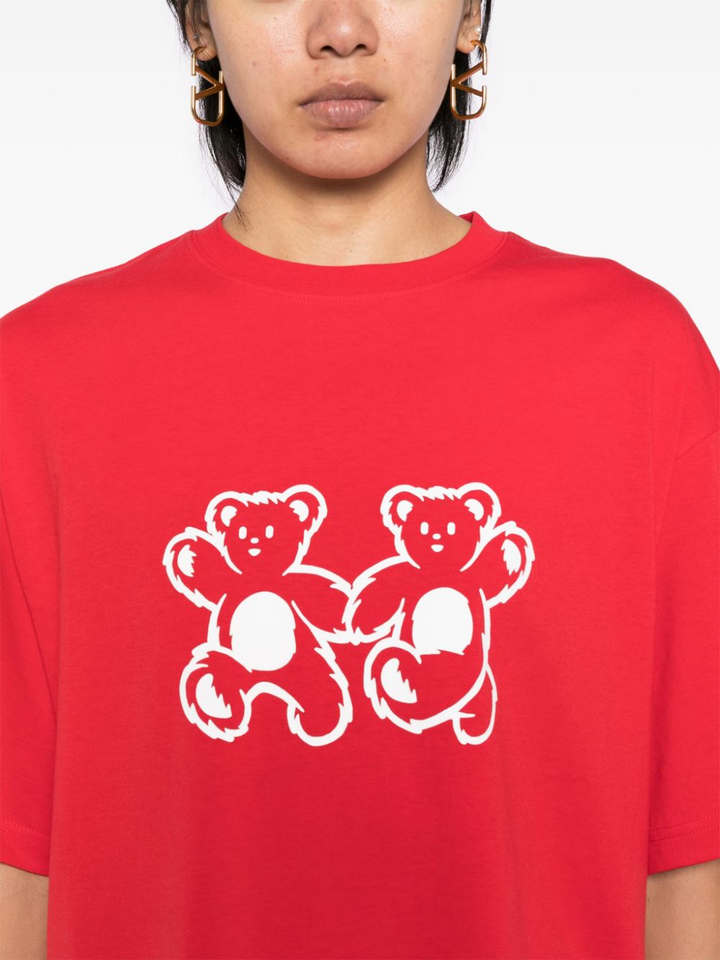 Red Teddy Bear Twins T-Shirt