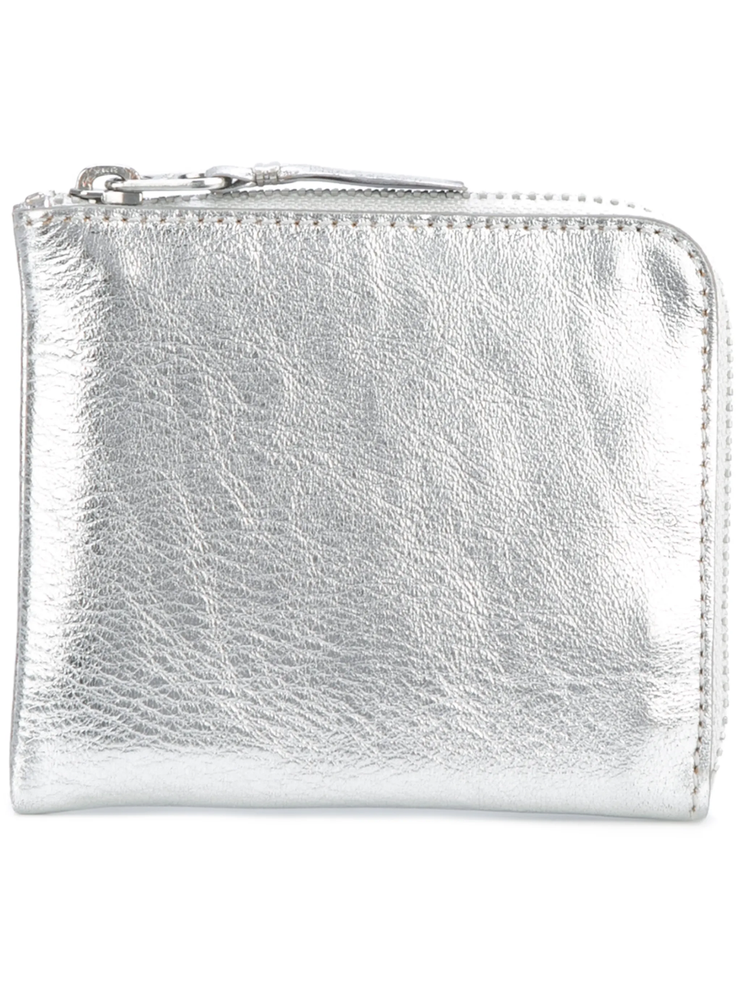 Gold And Silver L-Shape Zip Wallet
