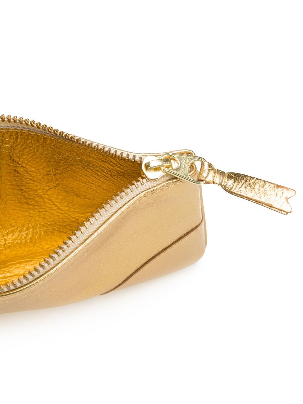 Gold And Silver Top Zipped Pouch