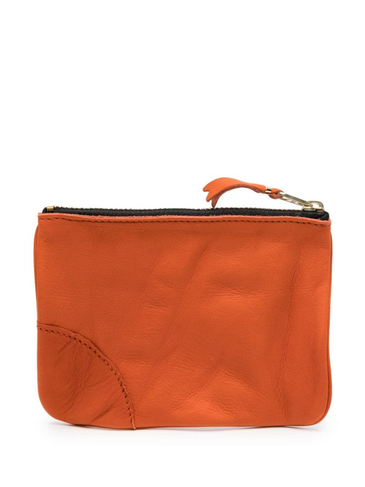 Washed Wallet Top Zip Pouch