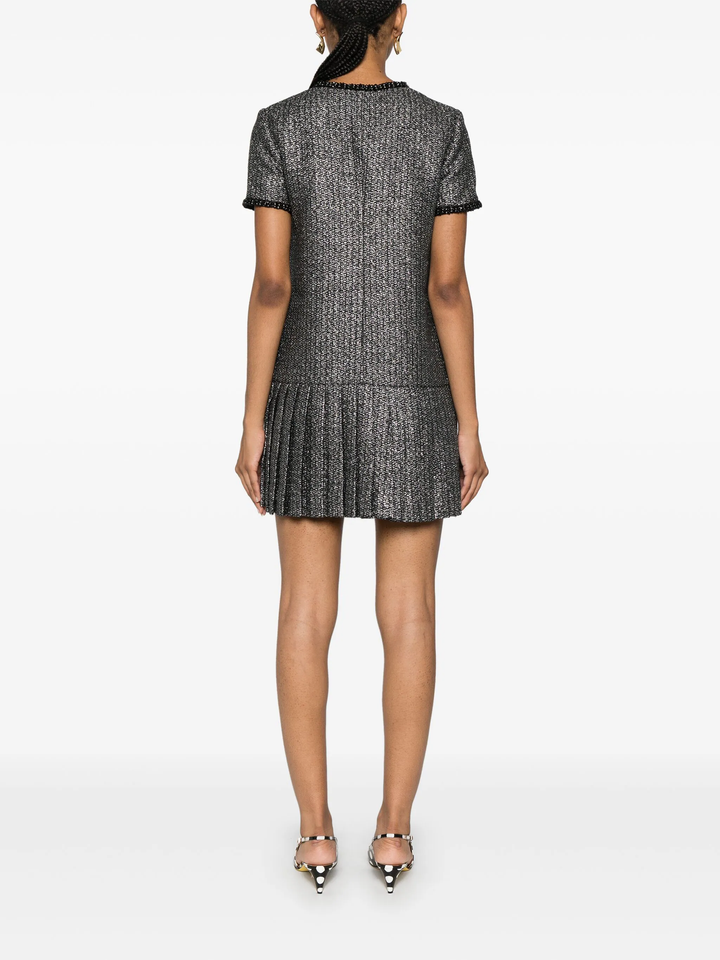 Metallic Boucle Mini Dress