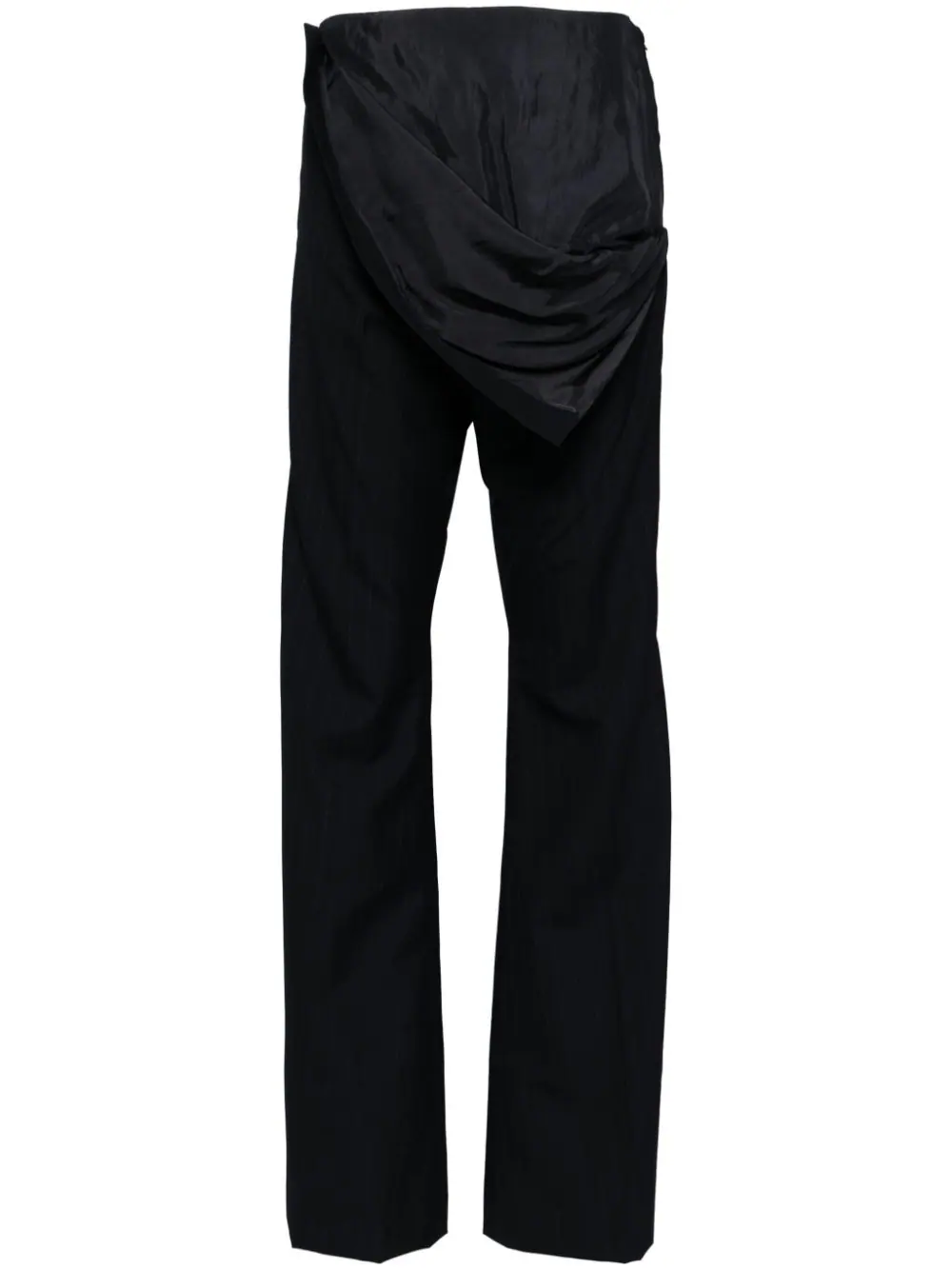 Navy Waist Flipped Pants