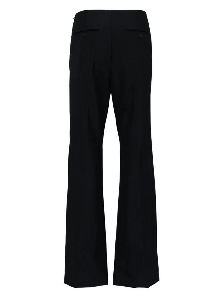 Navy Waist Flipped Pants