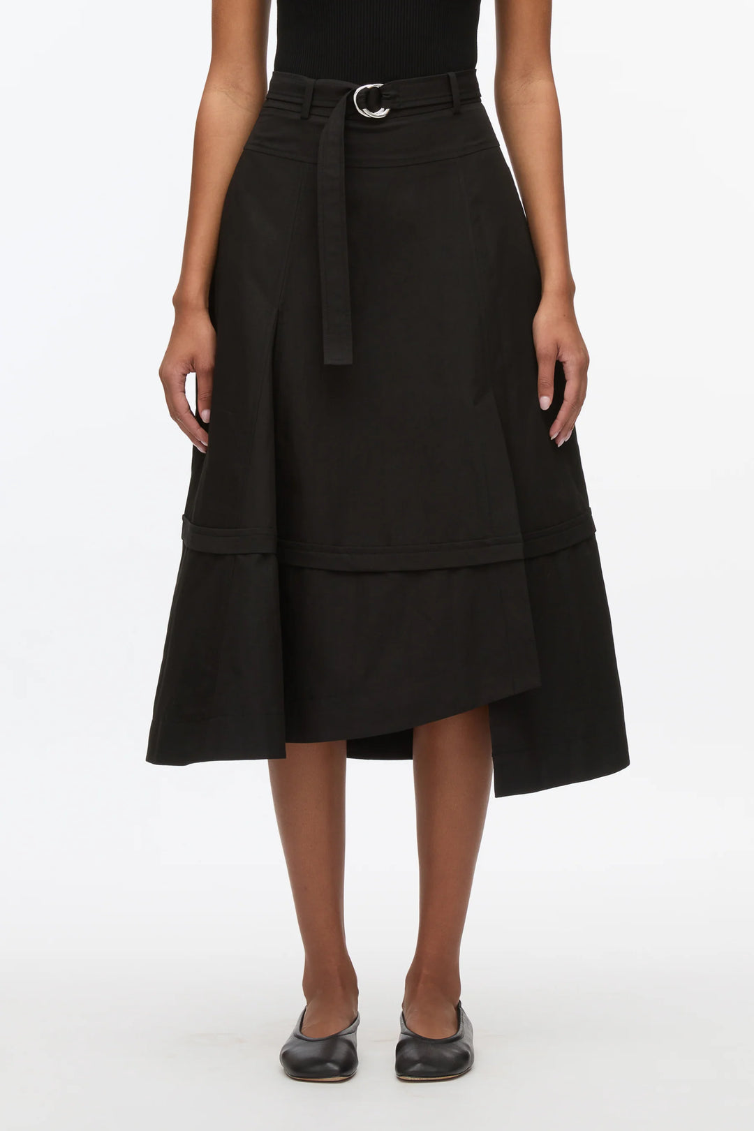 Flare Skirt With Belt