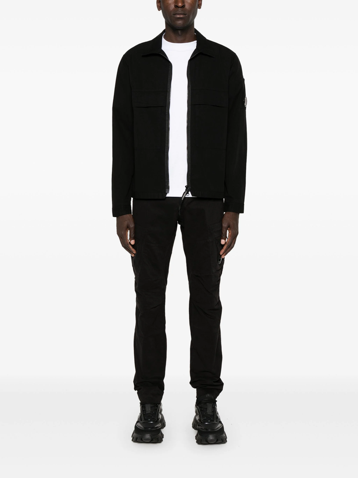 Organic Gabardine Zipped Utility Jacket