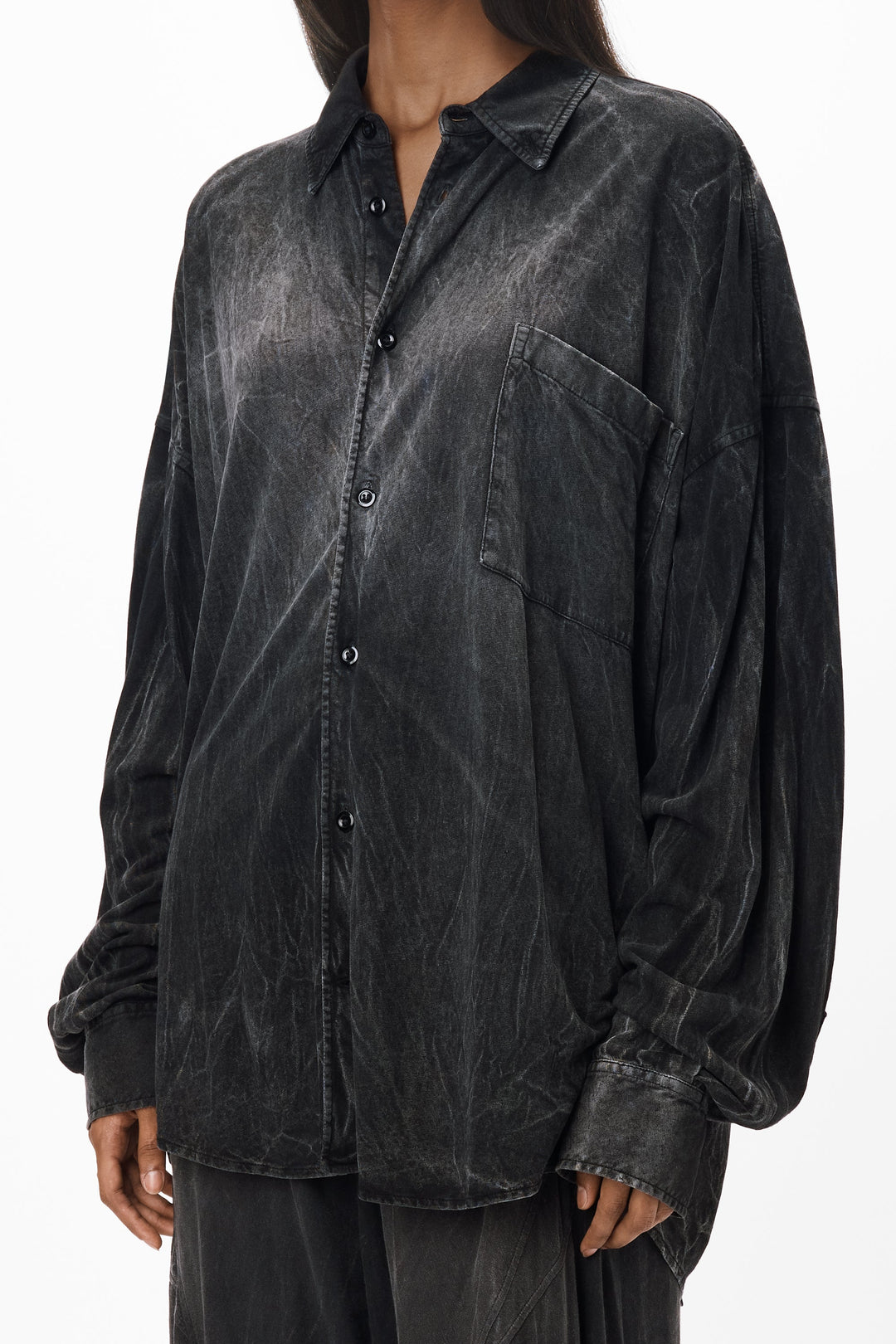 Creased Wash Button Up In Cotton Hemp Jersey