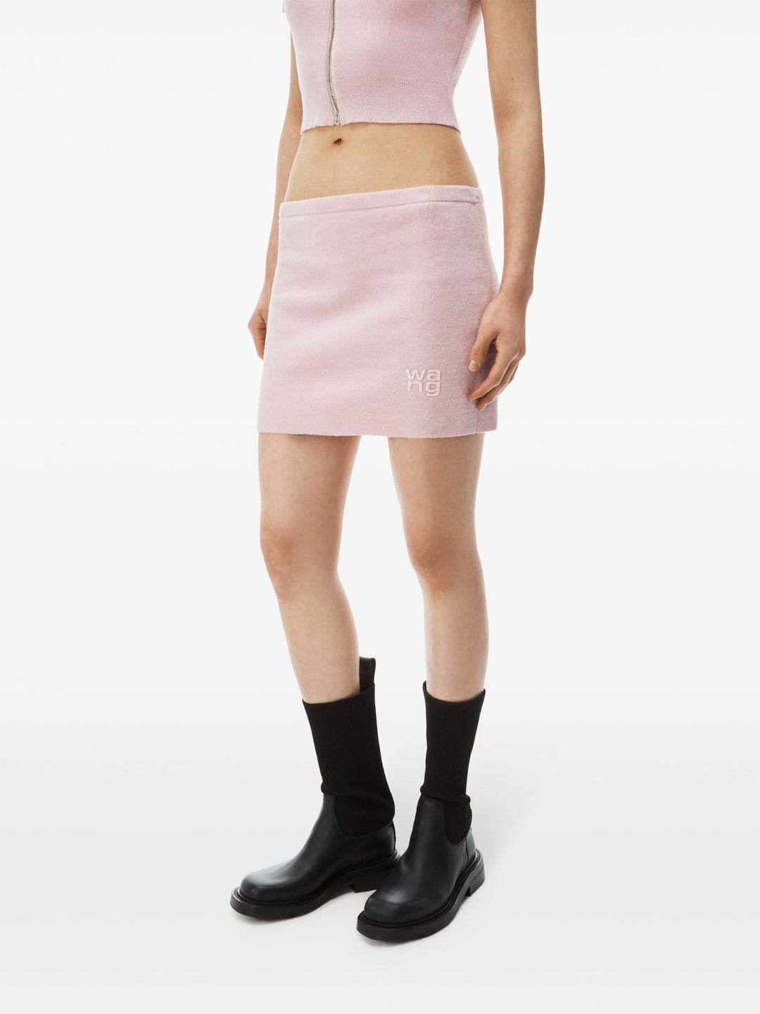 Mini Skirt With Embossed Logo