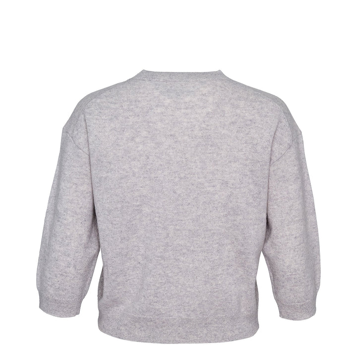 Recylced Cashmere Crew Cropped Sweater
