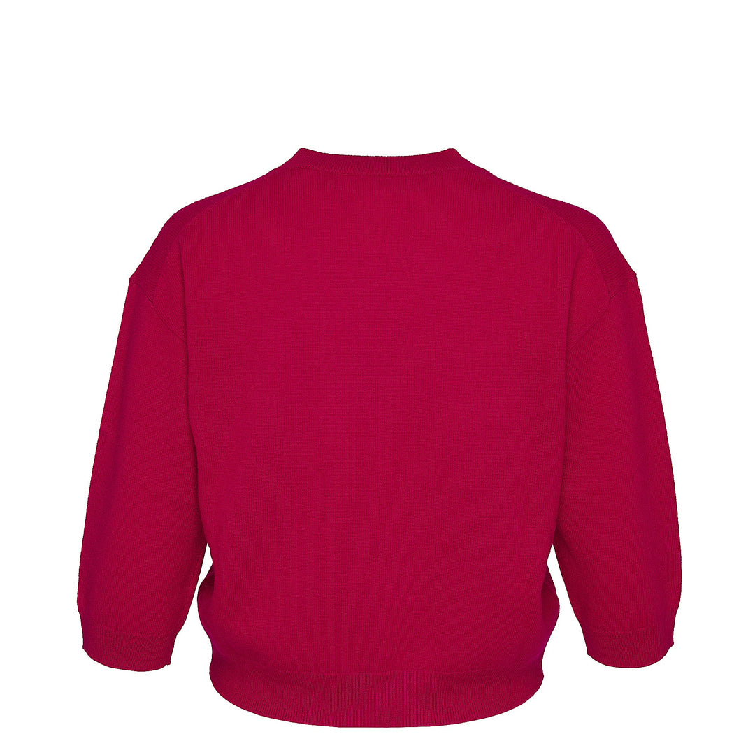 Recylced Cashmere Crew Cropped Sweater