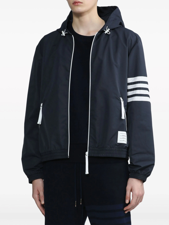 Ripstop Mesh 4-Bar Hooded Jacket Men