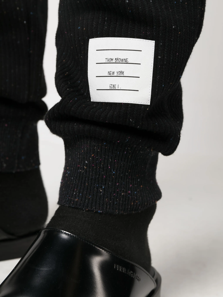 Silk Flecked 4-Bar Sweatpants