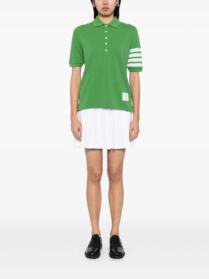 Short Sleeve Polo With 4-Bar Stripe