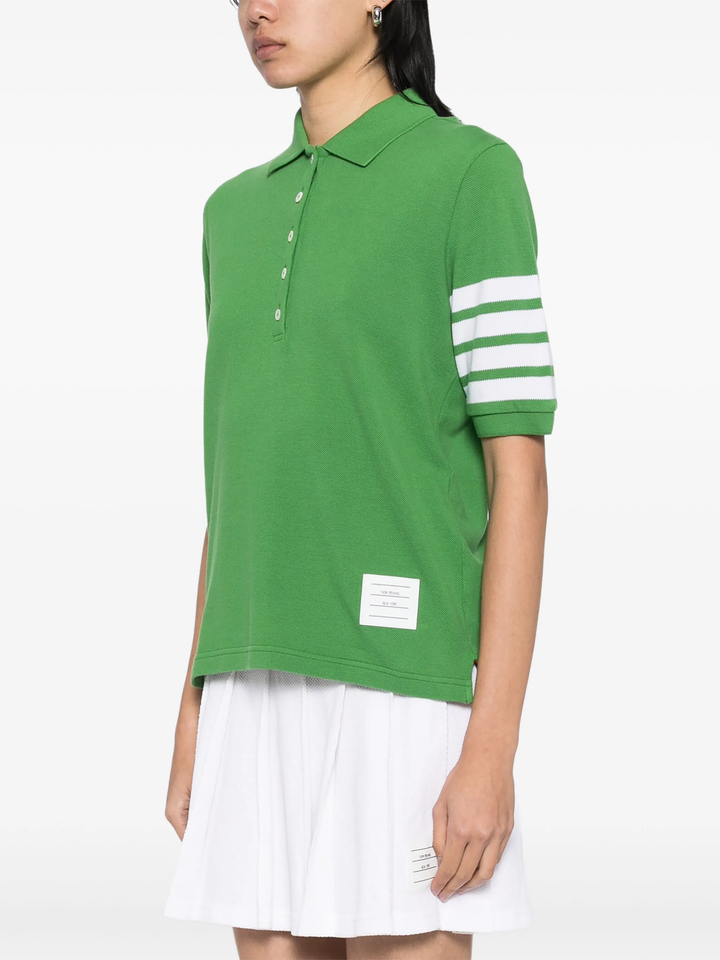 Short Sleeve Polo With 4-Bar Stripe