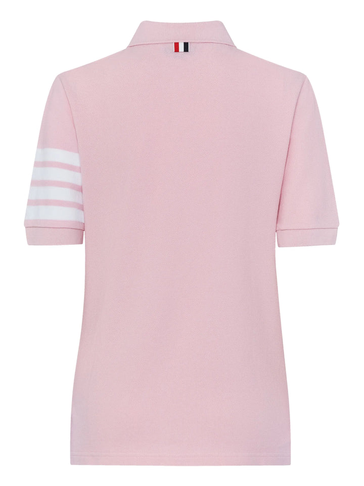 Short Sleeve Polo With Engineered Bar Women