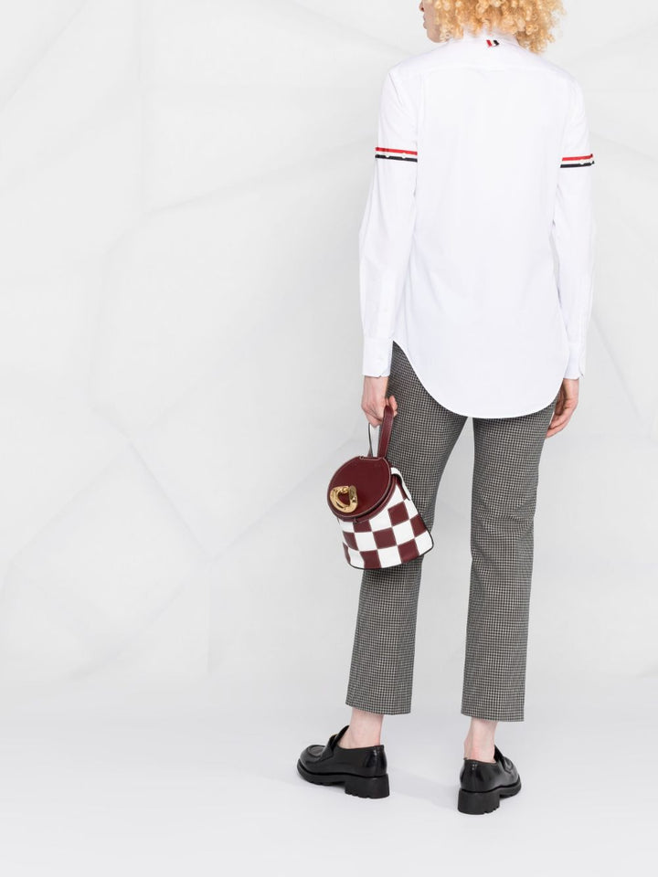 Poplin Armbands Classic Round Collar Shirt