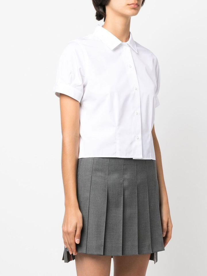 Short Sleeve Tucked Blouse