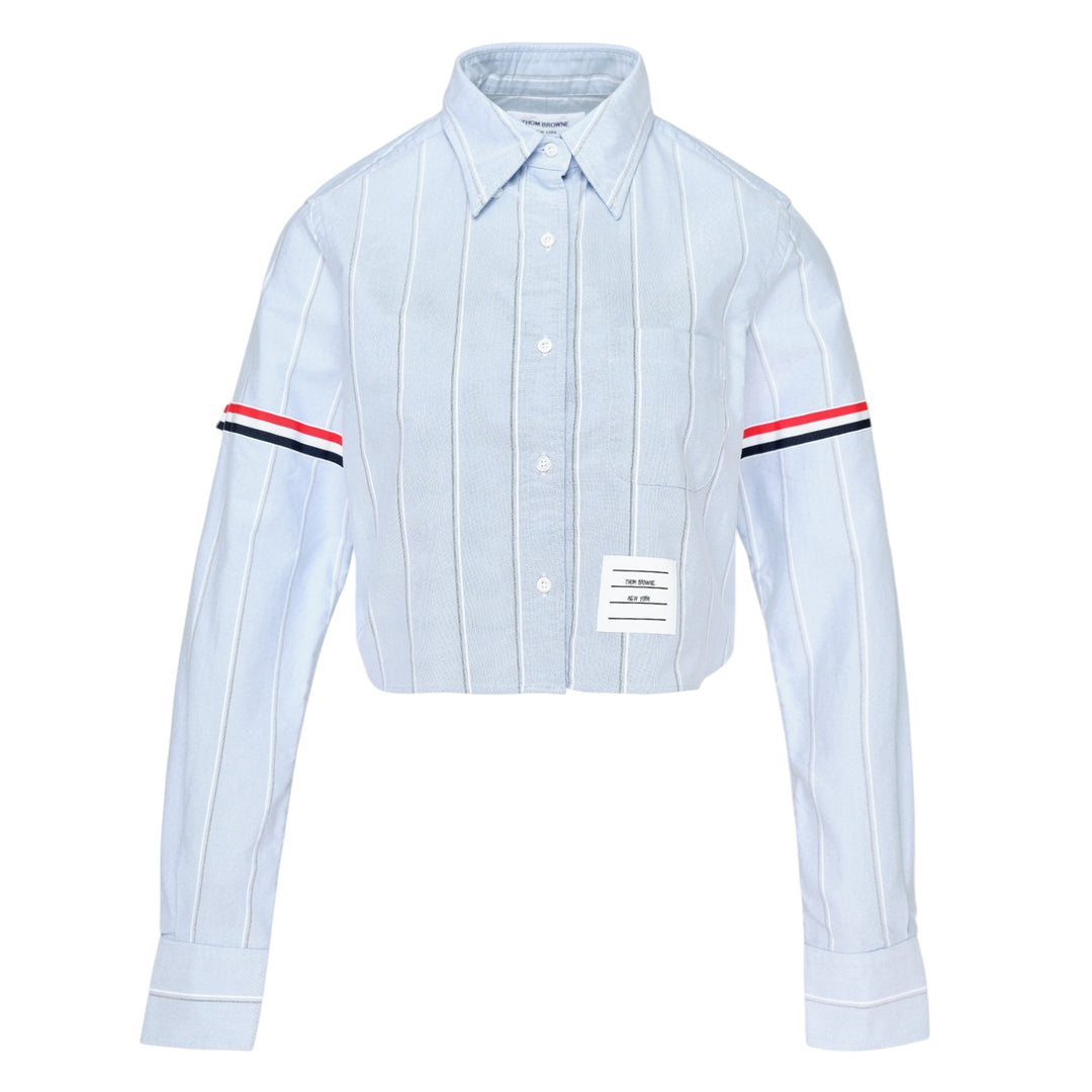 Stripe Oxford Cropped Shirt