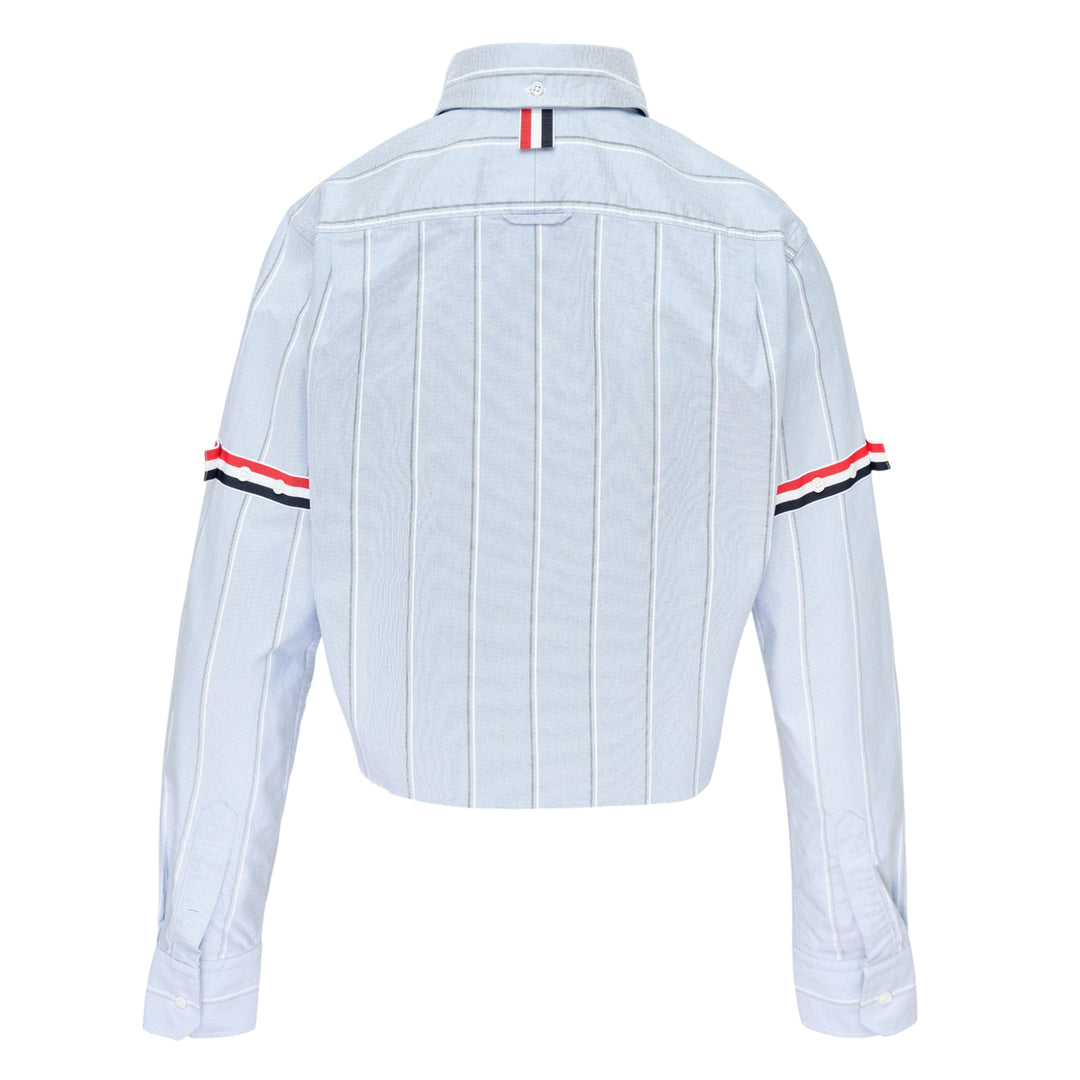 Stripe Oxford Cropped Shirt