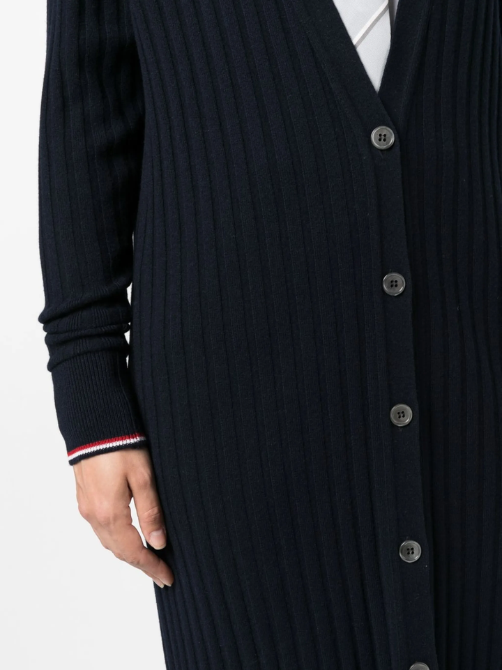 Below The Knee V-Neck Cardigan Women