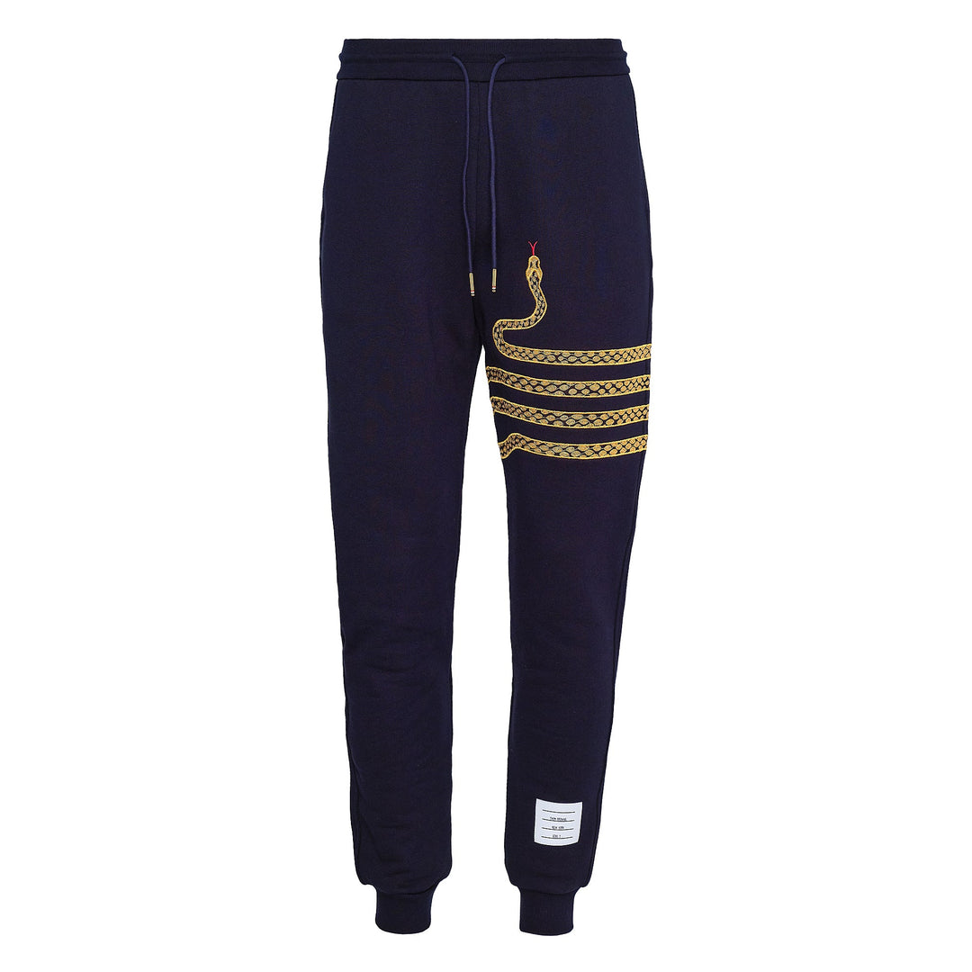 Lunar New Year Sweatpants With Gold 4 Bar Snakes Men