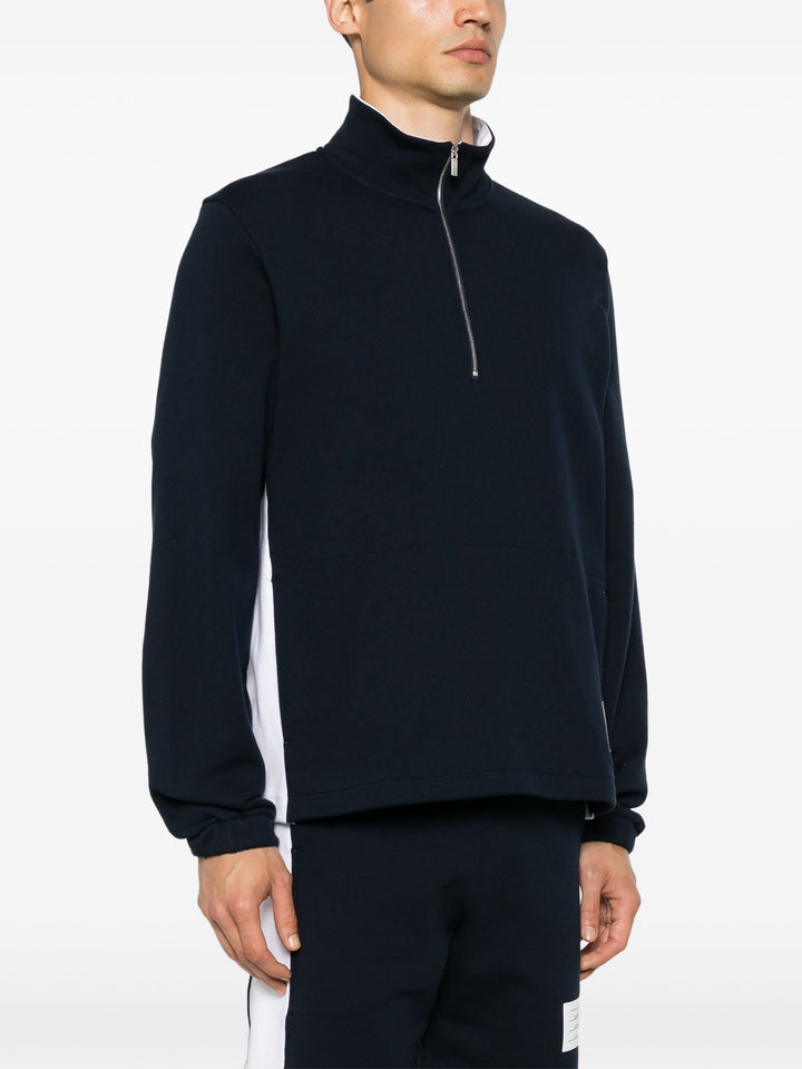 Classic 4-Bar Jersey Half Zip Pullover Men