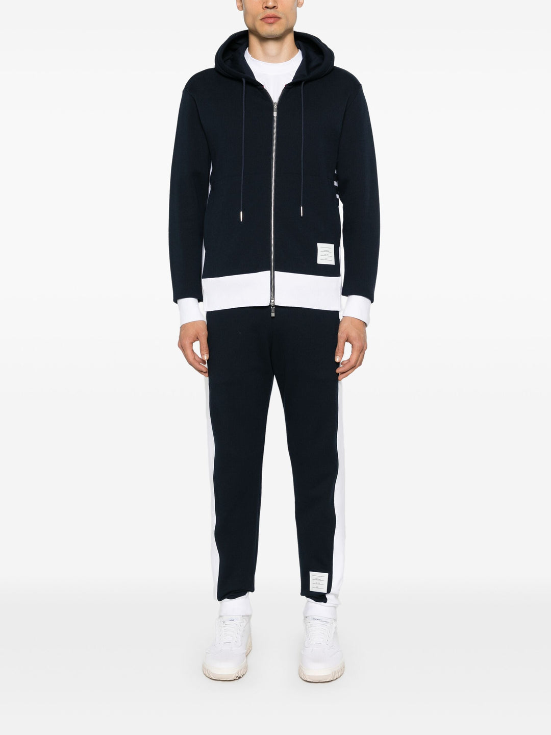 Classic 4-Bar Jersey Zip Hoodie