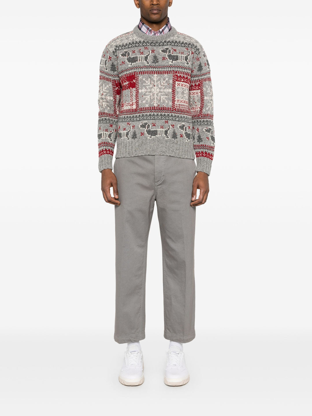 Holiday Hector Mohair Tweed Crew Neck Pullover Men