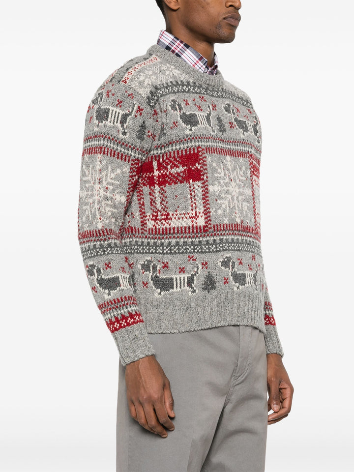 Holiday Hector Mohair Tweed Crew Neck Pullover Men