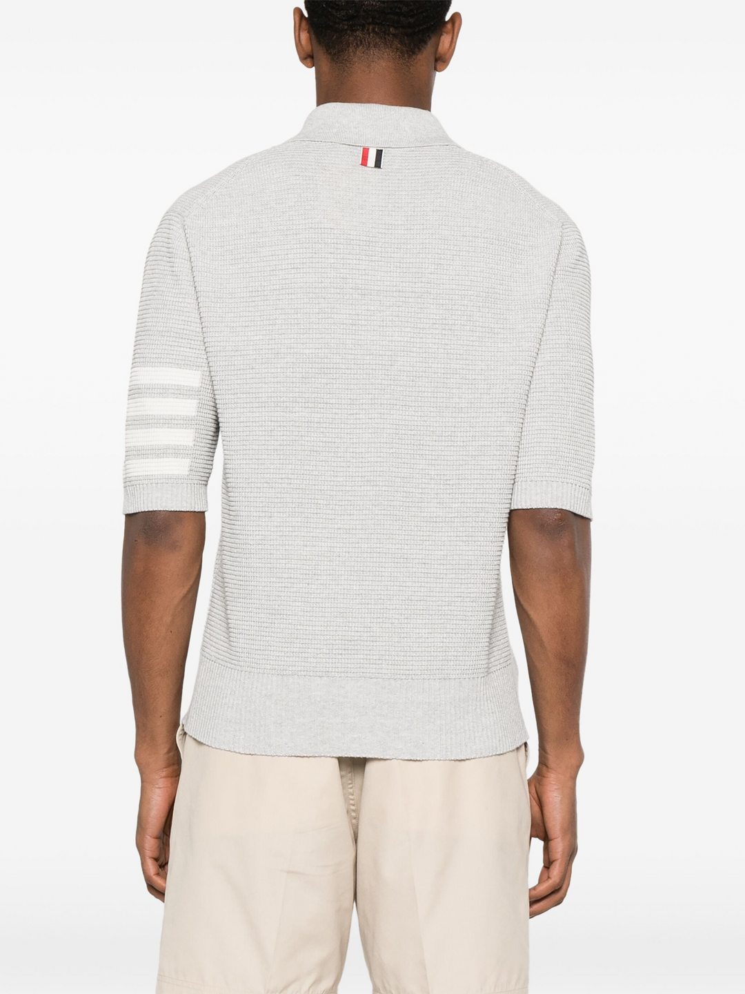Linen Cotton 4-Bar Relaxed Fit Polo Men