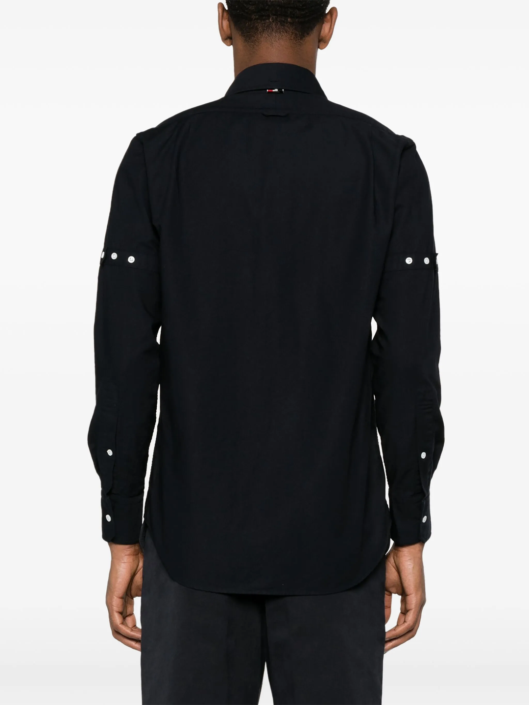 Straight Fit Long Sleeve Broad Shirt Men