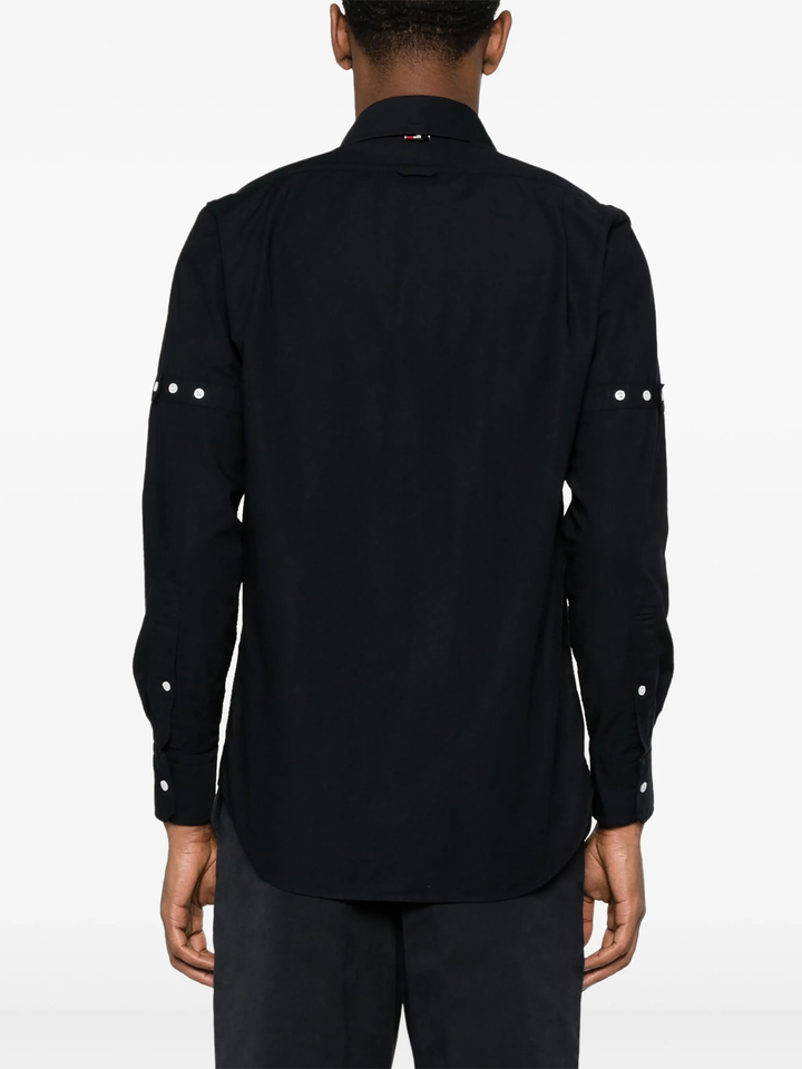 Straight Fit Long Sleeve Broad Shirt Men