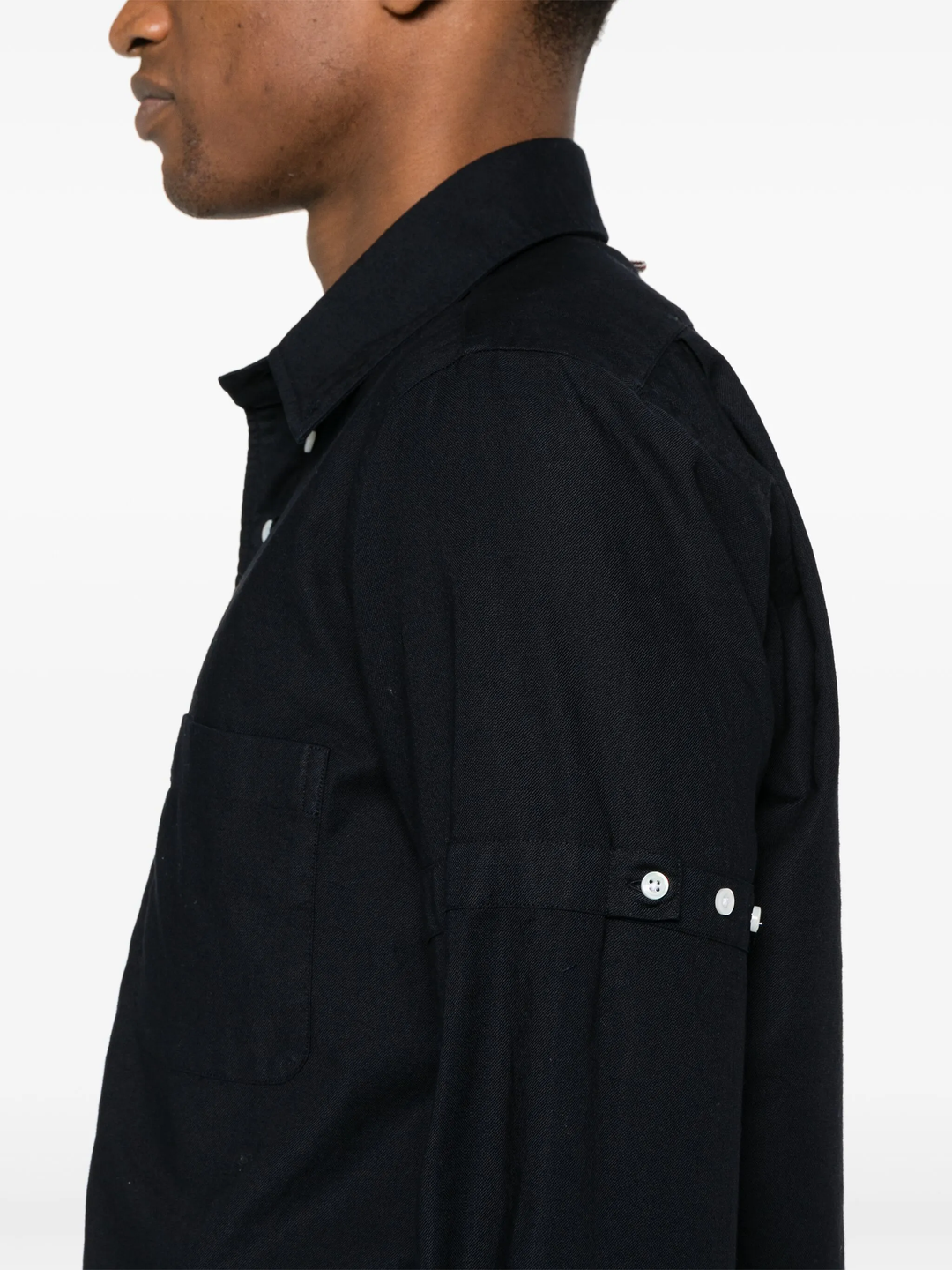 Straight Fit Long Sleeve Broad Shirt Men