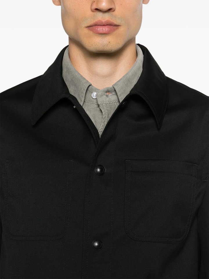 Wool Twill Utility Jacket