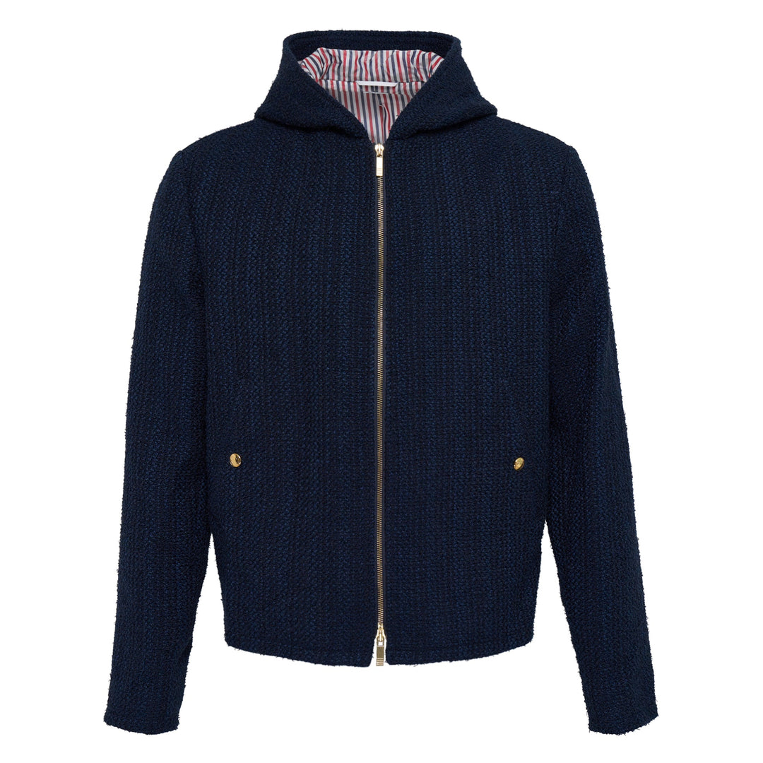 Hooded Zip Front Jacket Men