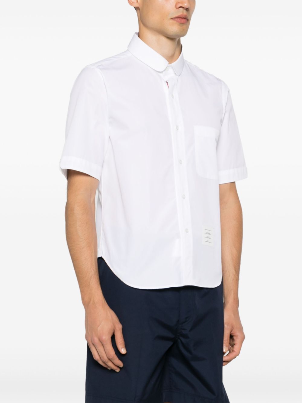 Poplin Round Hem Shirt Men