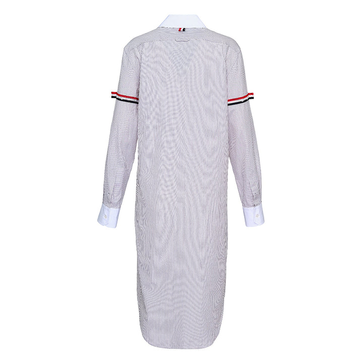 Knee Length Point Collar Dress