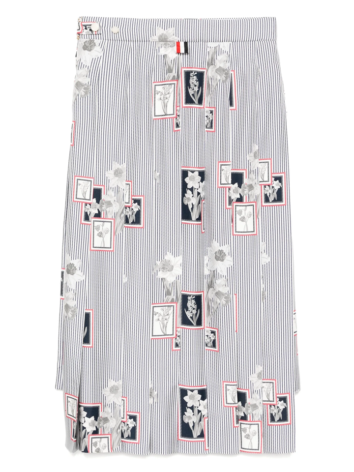 Knee Length Classic Back Pleated Skirt Women