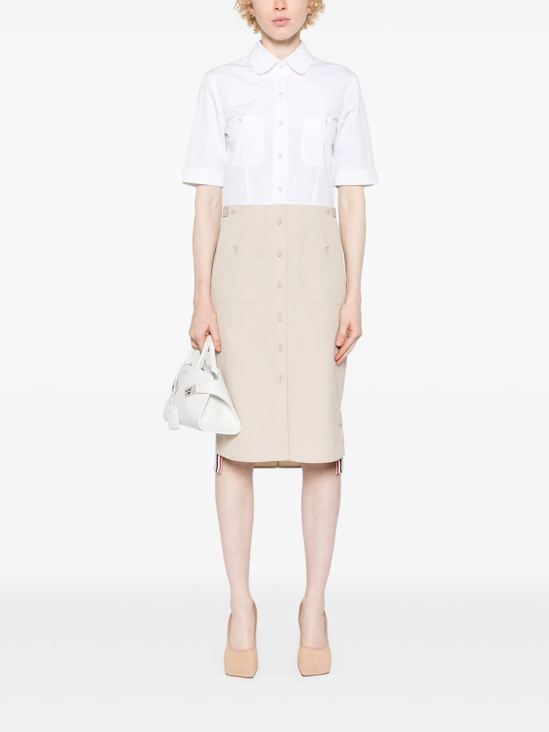 Thigh Length Patch Pocket Dress