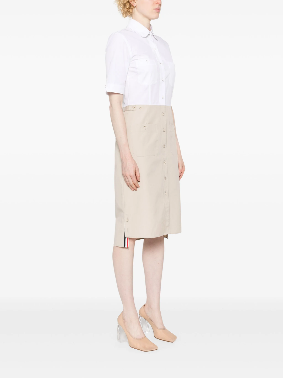 Thigh Length Patch Pocket Dress