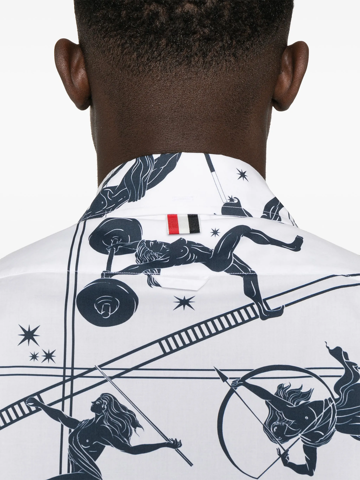 Straight Fit Button Down Shirt