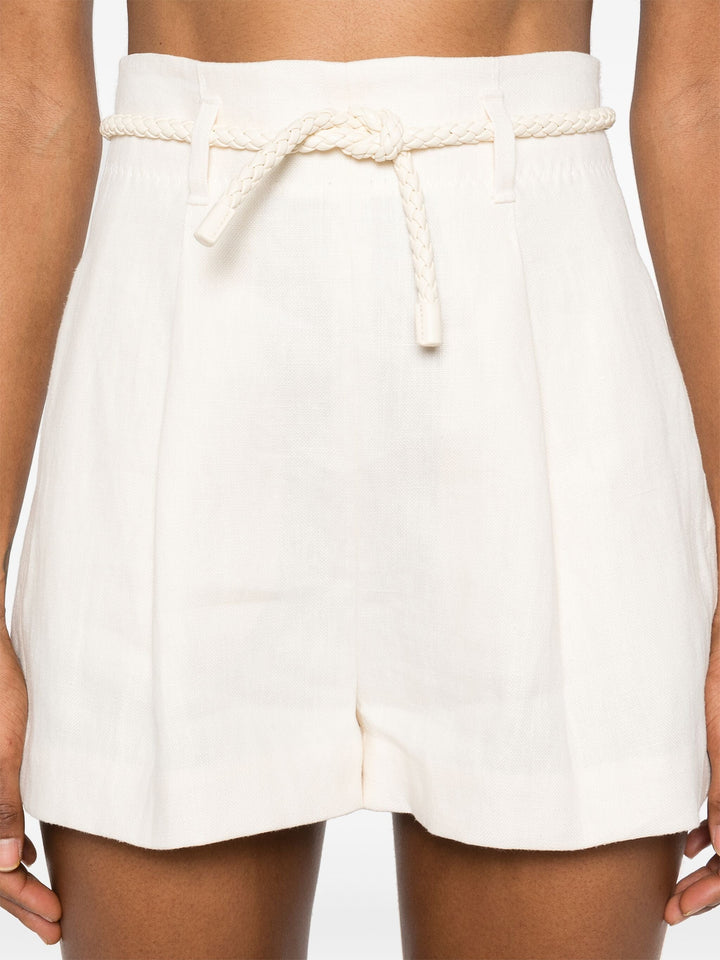 Crush Linen Tuck Shorts